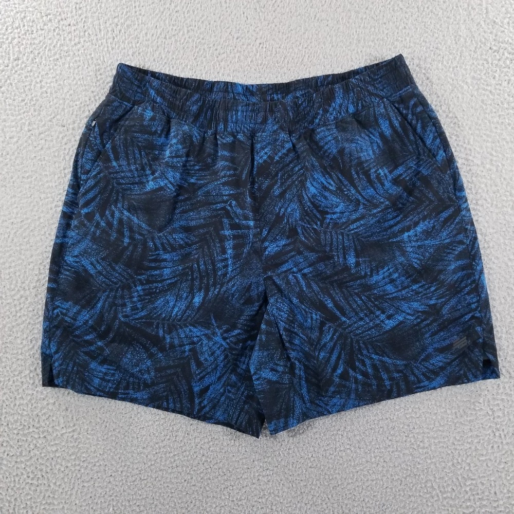 Good Good Shorts Men Large Blue Night Palm Brief Lined Performance Training Golf